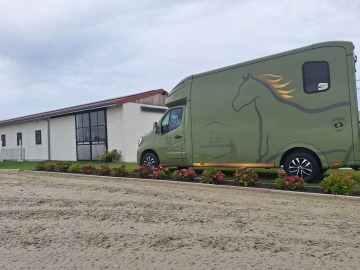 Paardencamionette zij-achter